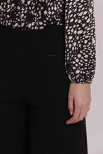 Carica l'immagine nel visualizzatore di Gallery, pantalone palazzo in scuba crepe - mimì muà - nero
