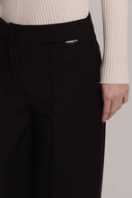 Carica l'immagine nel visualizzatore di Gallery, pantalone in vanz con risvoltino sul fondo - mimì muà - nero

