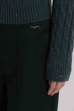 Carica l'immagine nel visualizzatore di Gallery, pantalone in vanz con risvoltino sul fondo - mimì muà - verde
