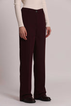 Carica l'immagine nel visualizzatore di Gallery, pantalone palazzo con elastico dietro - mimì muà - prugna
