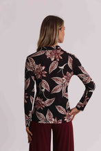 Carica l'immagine nel visualizzatore di Gallery, camicia a maniche lunghe in ity in fantasia  - mimì muà - nero bordeaux
