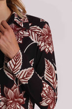 Carica l'immagine nel visualizzatore di Gallery, camicia a maniche lunghe in ity in fantasia  - mimì muà - nero bordeaux
