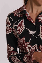 Carica l'immagine nel visualizzatore di Gallery, camicia a maniche lunghe in ity in fantasia  - mimì muà - nero bordeaux
