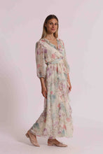 Carica l'immagine nel visualizzatore di Gallery, abito lungo in fantasia  - mimì muà - verde acqua
