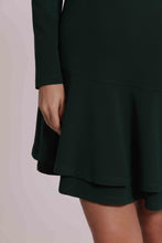 Carica l'immagine nel visualizzatore di Gallery, abito maniche lunghe asimmetrico  - mimì muà  - verde teal
