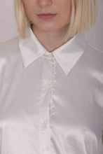 Carica l&#39;immagine nel visualizzatore di Gallery, camicia effetto satin - mimì muà - bianco
