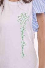 Carica l&#39;immagine nel visualizzatore di Gallery, t-shirt con maniche a righe - mimì muà - bianco
