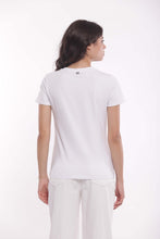 Carica l&#39;immagine nel visualizzatore di Gallery, t-shirt  &quot; CAT WITH GLASSES &quot; - mimì muà - bianco
