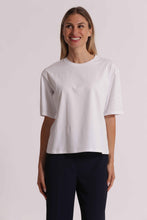 Carica l'immagine nel visualizzatore di Gallery, t-shirt con strass sulle maniche - mimì muà - bianco
