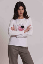 Carica l'immagine nel visualizzatore di Gallery, t-shirt manica lunga "this is my day off"   - mimì muà - bianco
