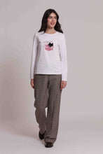 Carica l'immagine nel visualizzatore di Gallery, t-shirt manica lunga "this is my day off"   - mimì muà - bianco
