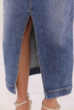 Carica l&#39;immagine nel visualizzatore di Gallery, gonna longuette in jeans - mimì muà - blu chiaro

