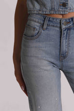 Carica l'immagine nel visualizzatore di Gallery, jeans pioggia di strass  - mimì muà - blu chiaro
