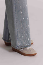 Carica l'immagine nel visualizzatore di Gallery, jeans pioggia di strass  - mimì muà - blu chiaro
