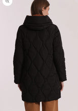 Carica l&#39;immagine nel visualizzatore di Gallery, piumino lungo con trama a rombi - mimì muà - nero
