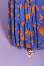 Carica l&#39;immagine nel visualizzatore di Gallery, abito lungo fantasia calipso - mimì muà - arancio blu  4256
