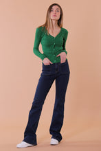 Carica l&#39;immagine nel visualizzatore di Gallery, jeans a zampa - mimì muà - blu scuro
