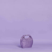 Carica l&#39;immagine nel visualizzatore di Gallery, borsa a mano morbida con strass - mimì muà - lilla
