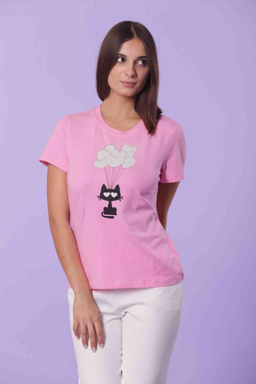 t-shirt balloons - mimì muà - rosa 1522